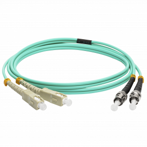 LANMASTER optical patch cord, LSZH, SC/PC-ST/PC, MM 